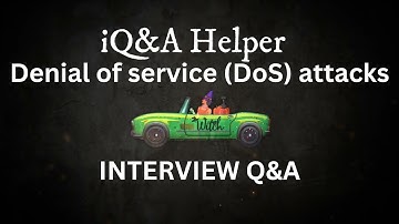 Denial of service (DoS) attack Interview Questions//CRACK THE INTERVIEW