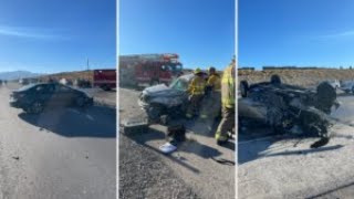 Eyes are on this Eagle Mountain road after a three-car crash this weekend