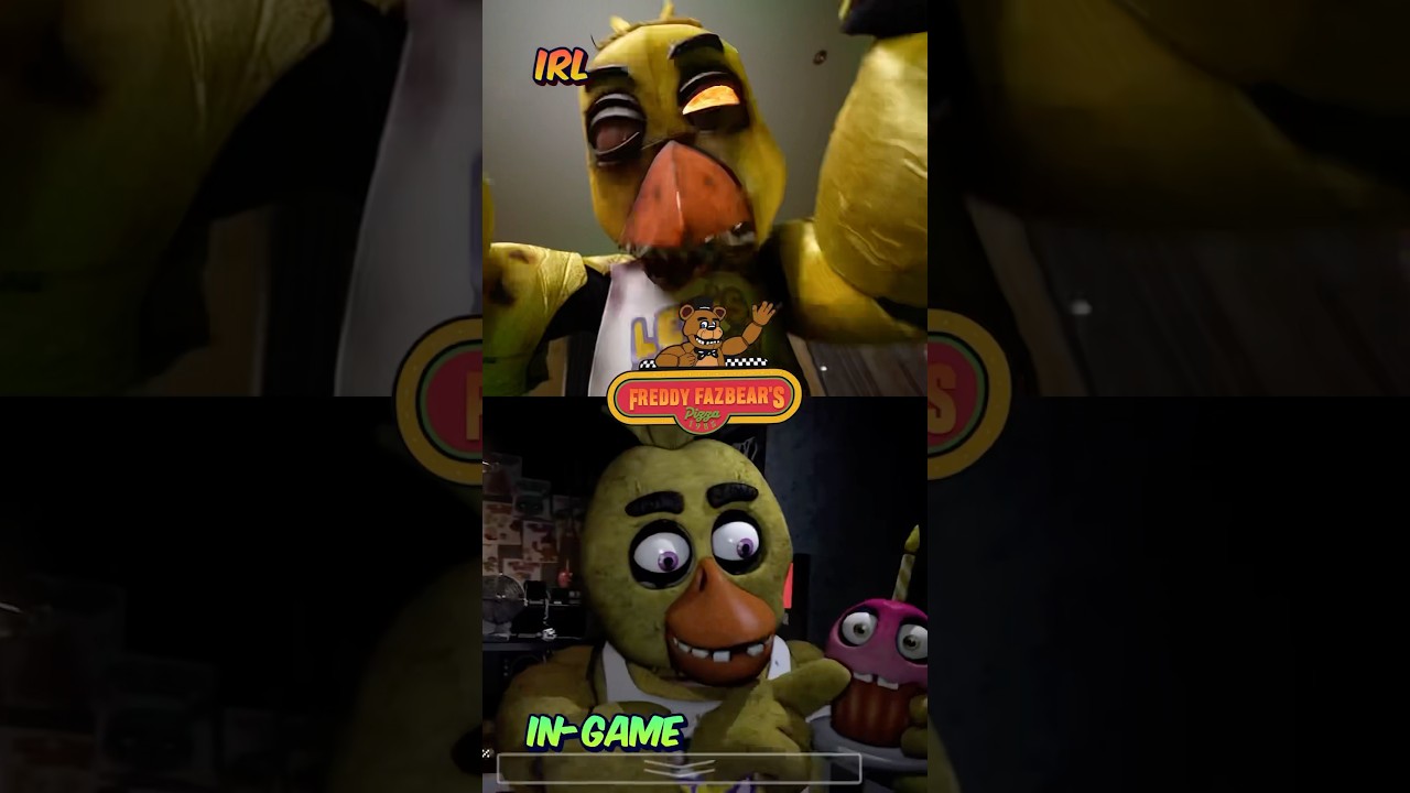 Five nights at Freddy's in real life😱🐤🐻 #spd #funny #irl #fnaf