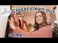 HUGE closet declutter & clean!! | Alyssa Mikesell