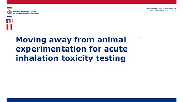 Moving away from animal testing for acute inhalation toxicity testing (February 2020)