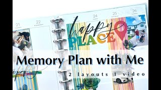Memory Plan with Me: 2 layouts 1 video