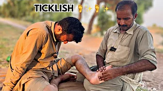 ASMR FOOT REFLEXOLOGY MASSAGE MENS FOR RELAX | FEET & LEG CARE MASSAGE FOR TINGLING & PAIN RELIEF