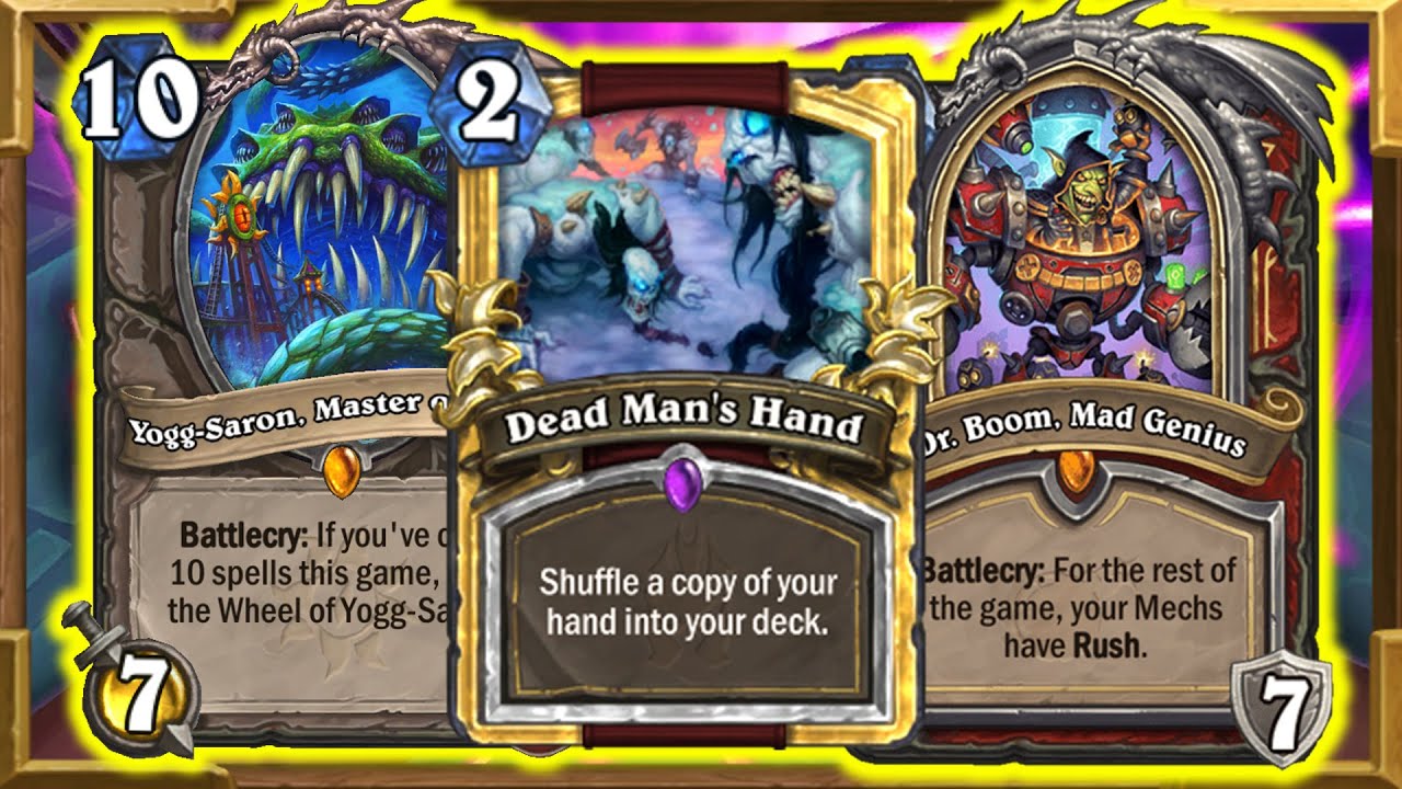 X2 YOGG Dr. BOOM Control Warrior! Best Warrior Deck In Wild 30 Spells