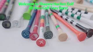 Wooden Golf Tees Colorful Golf Tees Factory Price Logo Printing 70mm Golf Tee