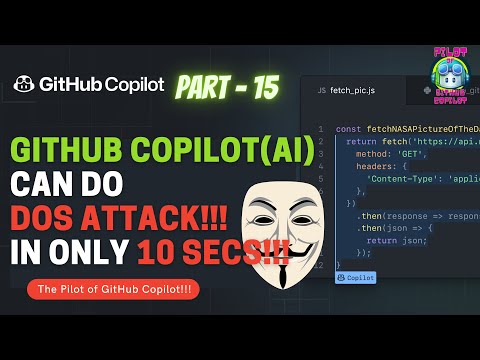 GitHub copilot(AI) can do DOS attack!!! in only 10 secs!!! #AI #githubscopilot #nocode #vscode