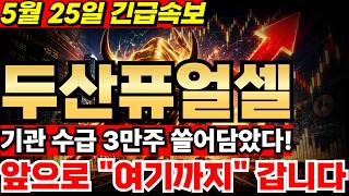 두산퓨얼셀 주가전망, 기관 수급 3만주 쓸어 담았다! 앞으로 "여기까지" 갑니다!