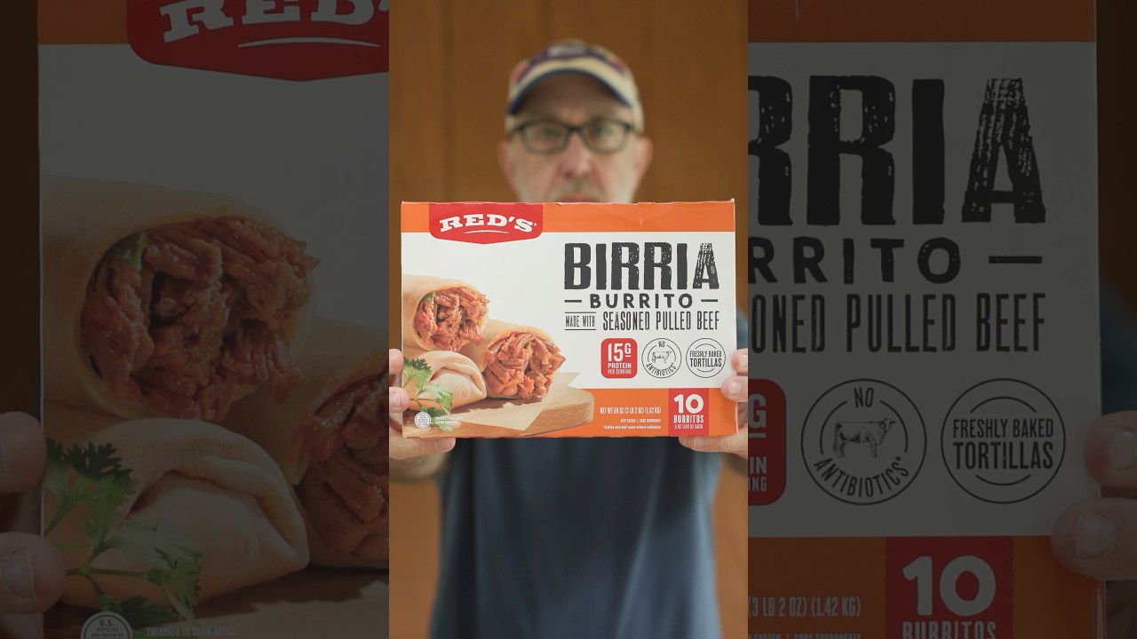 Trying Red’s Birria Burritos from Costco #costco #costcofinds #tastetest #burrito #foodreview #short