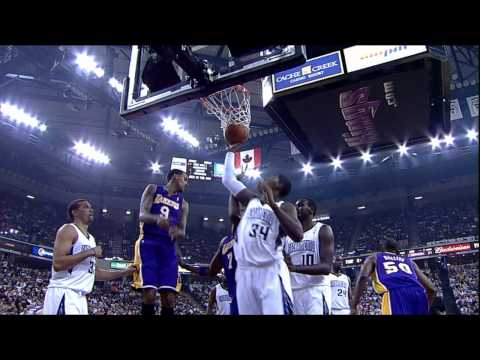 Kobe Bryant goes for a Triple Double