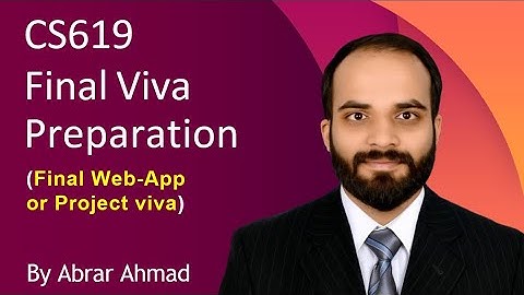CS619 Final Project Viva | Web Application Demo + Supervisor Questions & Live Coding
