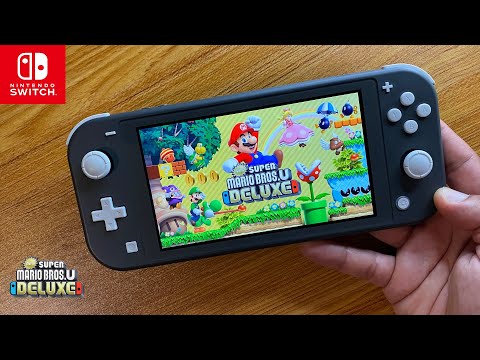 New Super Mario Bros. U Deluxe Nintendo Switch Lite Gameplay 