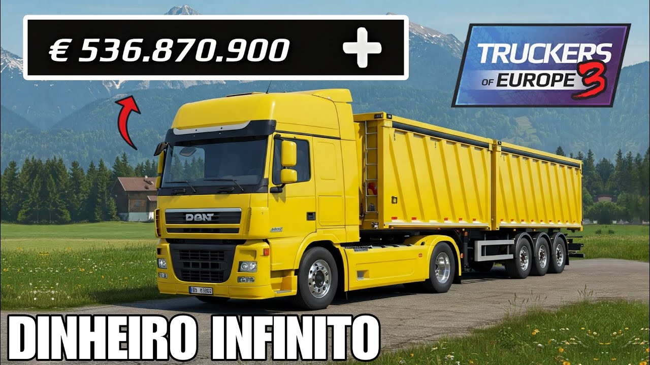 TRUCKERS OF EUROPE 3 MOD DINHEIRO INFINITO E TODOS OS CAMINHÕES ...