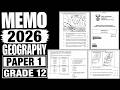 MEMO GEOGRAPHY PAPER 1 GRADE 12 MAY JUNE EXAM FINAL THUNDEREDUC GRADE 12 GEOGRAPHY P.1 MEM GRADE 12