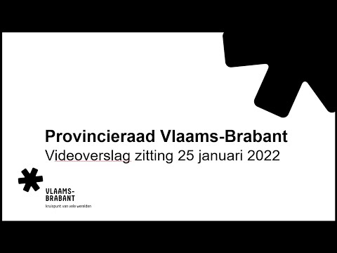 Provincieraad Vlaams-Brabant - Zitting 25 januari 2022