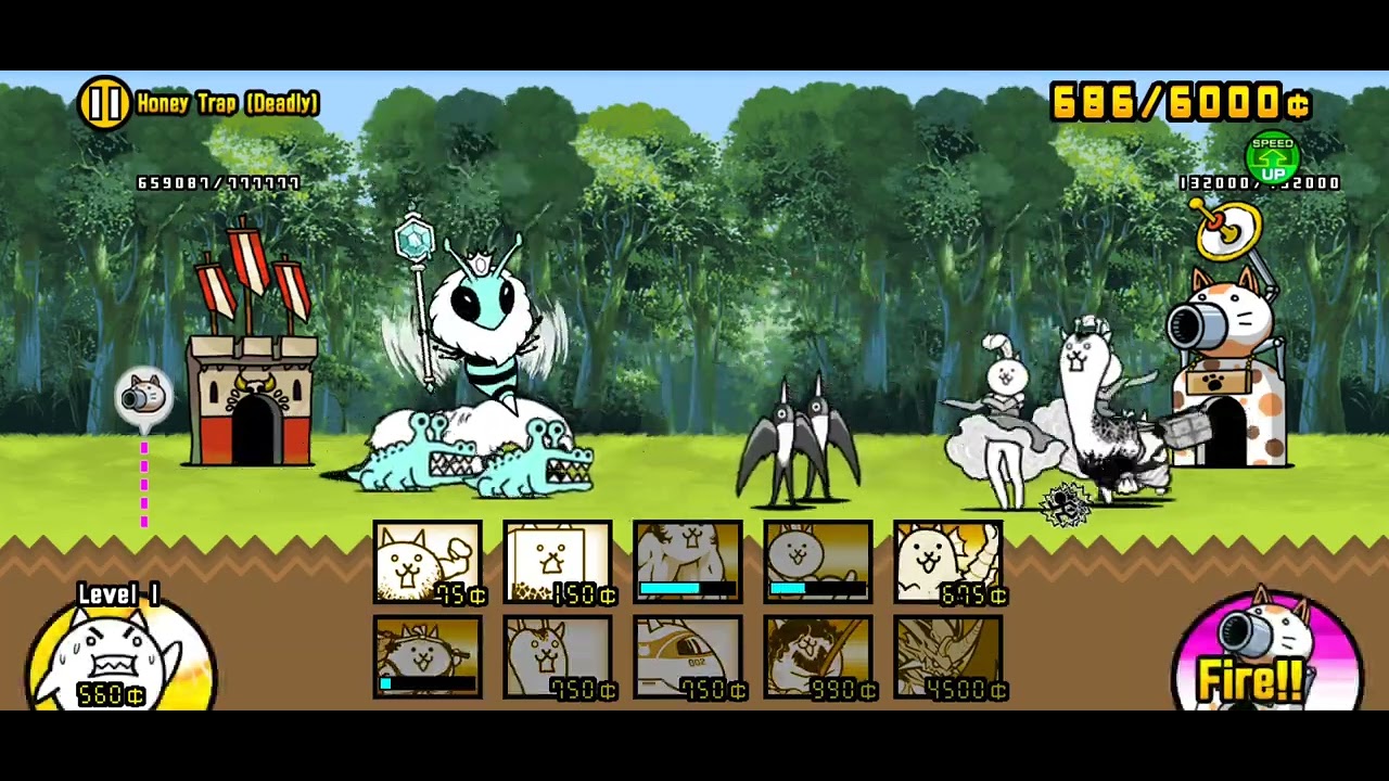 How to beat Honey Trap ( battle cats )