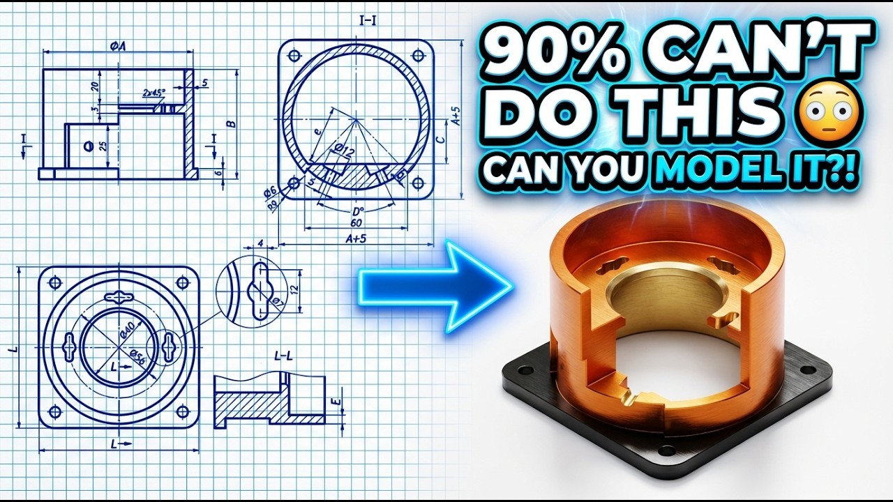 Сможете ли вы создать эту модель? Задание Fusion 360 - Catics 3D02-03