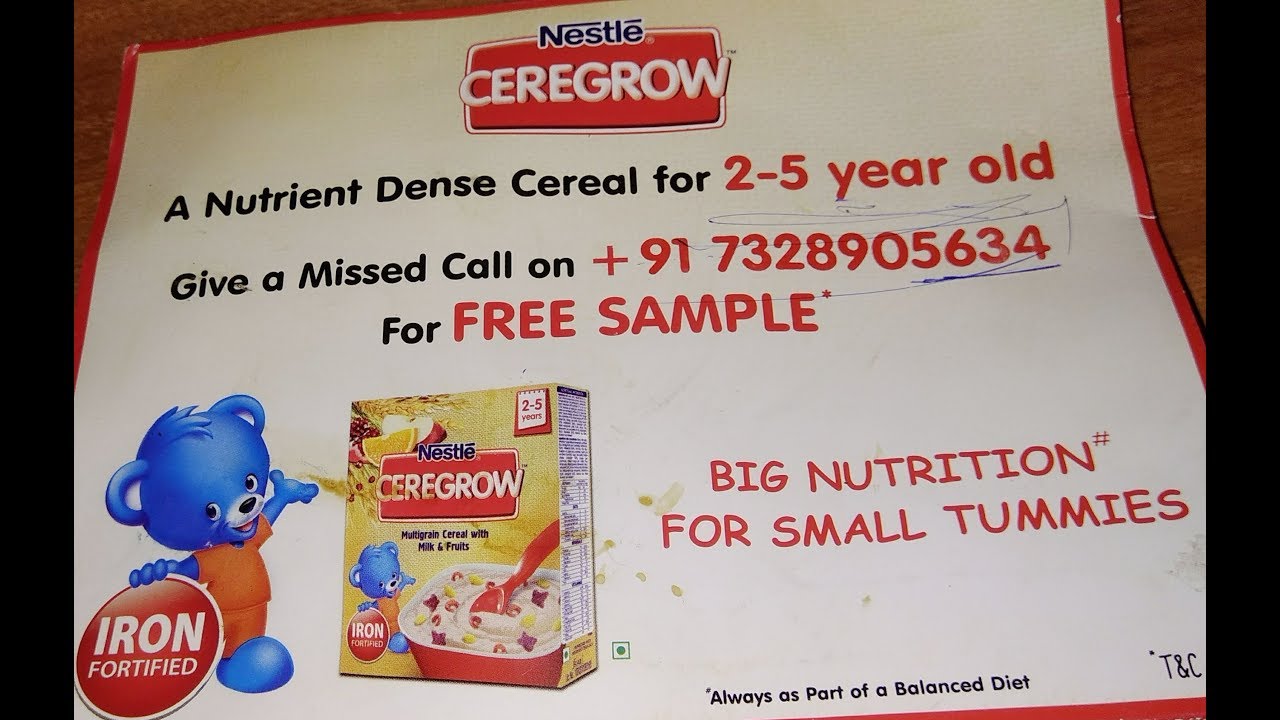 nestle ceregrow for 1 year old