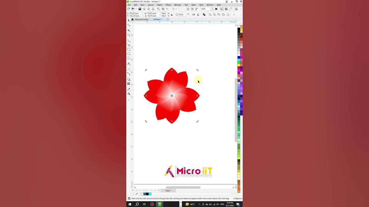 Flower Design in CorelDRAW How to make the flower in CorelDRAW 