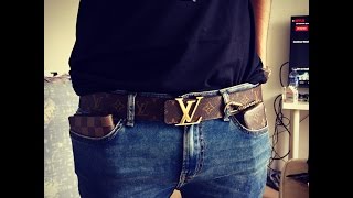 outfit louis vuitton belt men