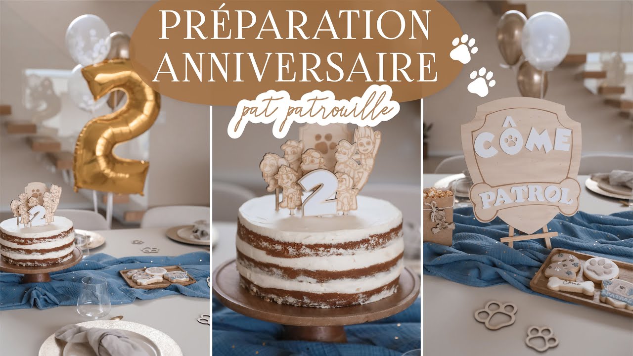 ANNIVERSAIRE UN AN  IDEE DÉCO, CADEAUX ET GÂTEAU