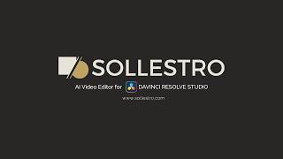 Sollestro AI Video Editor for DaVinci Resolve Studio Full Demo