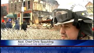 Buildings collapse after fire in downtown Shelbyville