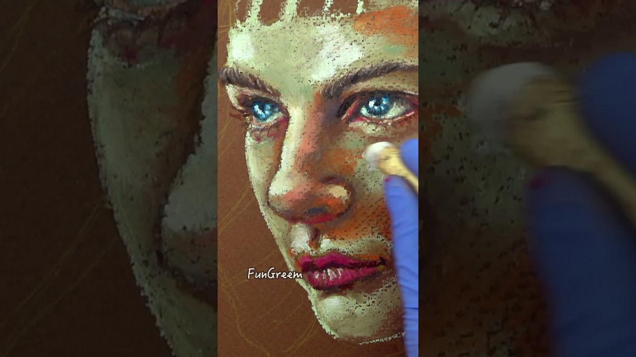 Oil Pastel Portrait : DUNE