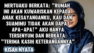 'RUMAH INI HANYA UNTUK ANAK KESAYANGANKU!' MERTUA PILIH KASIH MENANGIS SAAT RAHASIANYA BONGKAR!