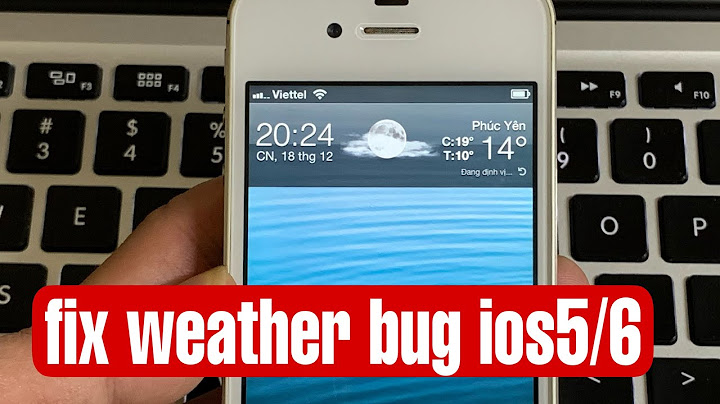 Ứng dụng thời tiết trên iphone bị lỗi năm 2024