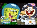 SpongeBob Flies to the Moon! 🌕 w/ Sandy | "Goons on the Moon" Full Scene | SpongeBob