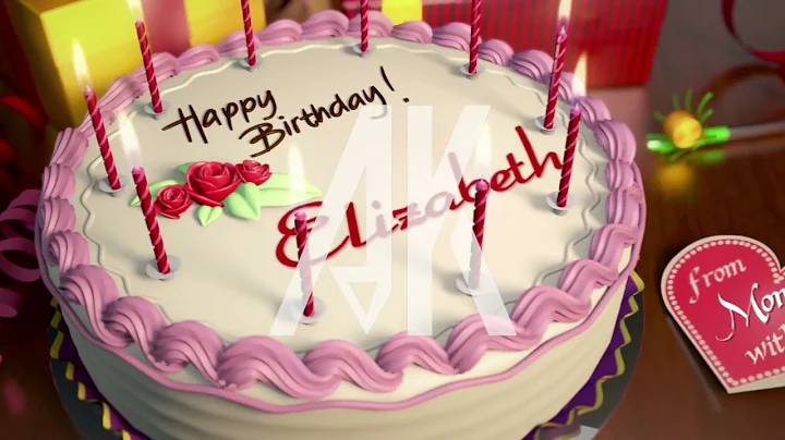 Happy Birthday Elizabeth - Birthday Cake with the ...