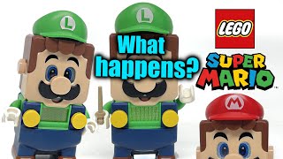What happens if you connect TWO LEGO Luigi together?!