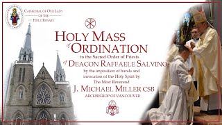 Vancouver Cathedral Live -  Saturday July 3, at 12 PM Ordination Mass