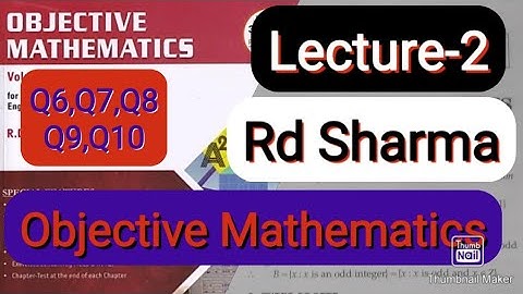 L2 | Ch5 | Sets | exercise solution | Q6-Q10 | R.D. SHARMA jee (mains/advanced) Ark Mathematics