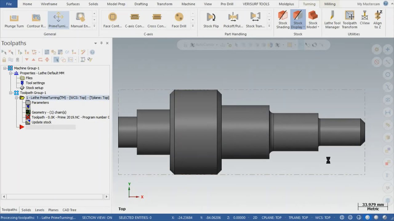 CAD/CAM Mastercam Programação do MÉTODO Sandvik Coromant PRIME