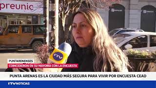 Estudio posiciona a Punta Arenas como la comuna más segura a nivel nacional