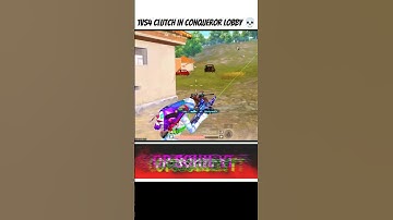 1Vs4 Clutch in conqueror lobby 💀 #shorts