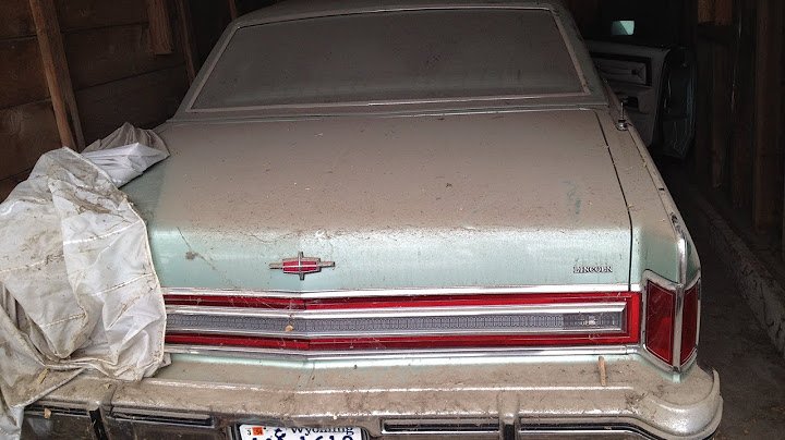 Barn Find - 1978 Lincoln Continental Town Car, Garage Find, Survivor
