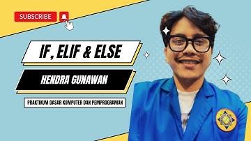TUGAS PRAKTIKUM DASAR KOMPUTER DAN PEMROGRAMAN PERTEMUAN 1 ( IF ELIF & ELSE )