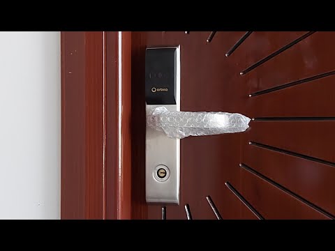 Smart door lock installation. Orbita electric door lock strike. Rfid smart lock. Hotel door locks.