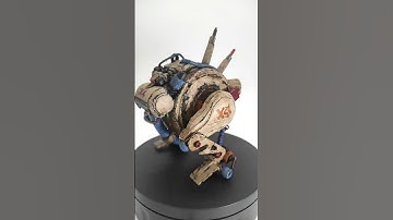 X4 PUNKY – Weathered Scratchbuilt Bot Showcase. #Scratchbuilt  #PunkBot #ModelMaking