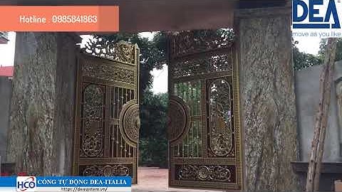 Cổng tự động âm sàn 24V với bộ truyền động bánh răng có thể mở 180 độ