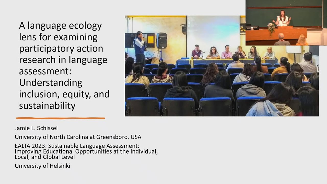 A language ecology lens for examining participatory action research by Jamie Schissel keynote