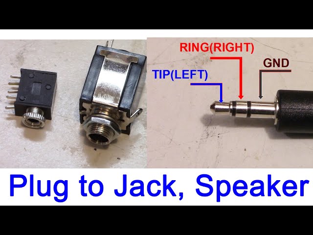 3.5mm headphone jack wiring installing on amplifier ; high impedance  headphones are recommended 