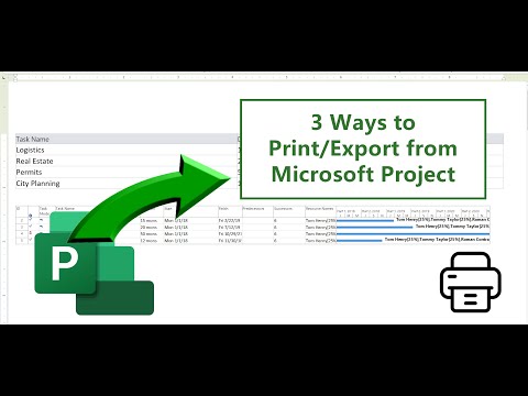 วีดีโอ: ฉันจะส่งออกแผนภูมิแกนต์จาก MS Project เป็น PDF ได้อย่างไร