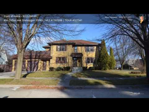 406 Clifton Ave., Sheboygan, WI home video tour