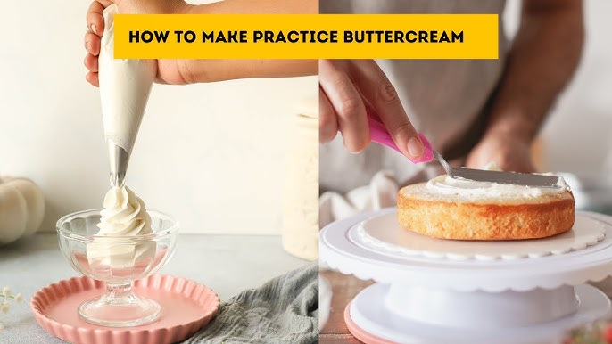 Practice \'\'Buttercream\' | Mock Fake Buttercream | Buttercream for ...