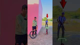 Overconfidence Wheel Vs No Ammo Gun Funny Real Life Gameplay