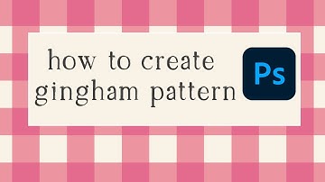 How to make gingham pattern in Photoshop tutorial - easy pattern