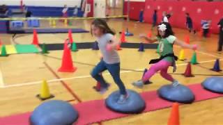 Heart Adventure Obstacle Course in #PhysEd